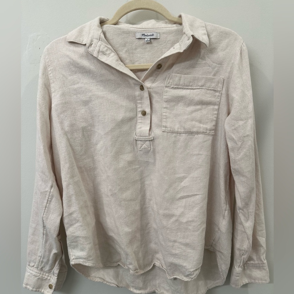 Madewell Button Oxford Popover